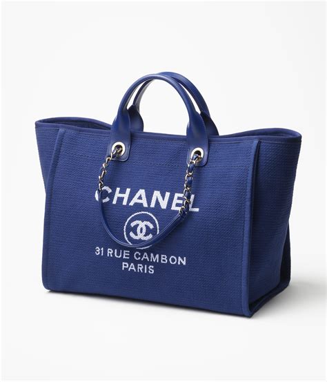 chanel shopping bag blue|chanel bag blue color.